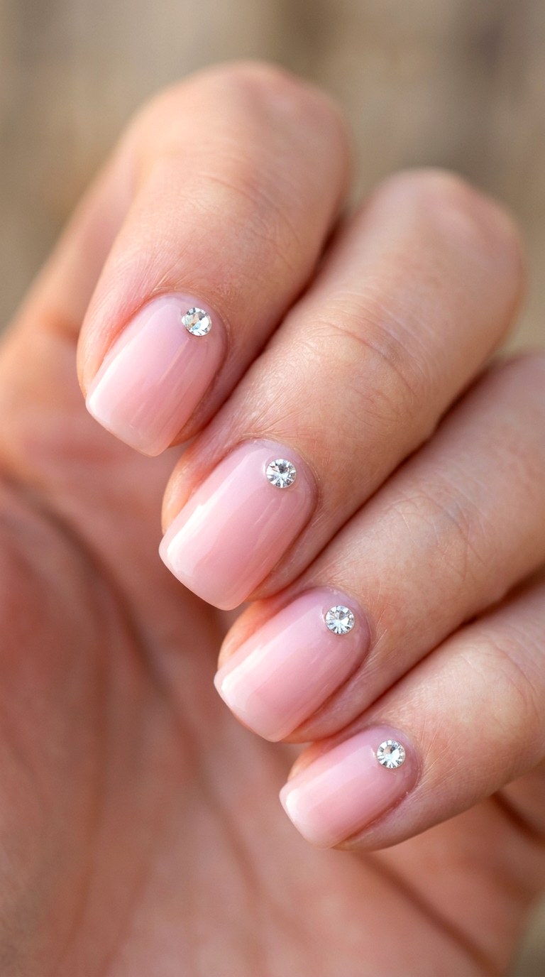 Minimalist D Gem Details - 21 Long-Lasting Spring Color Street Nails