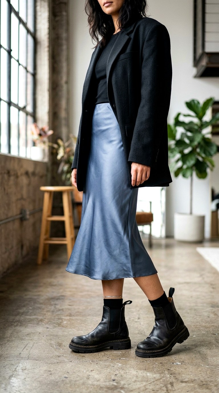 Minimalist Slip Skirt - 23 corporate outfits