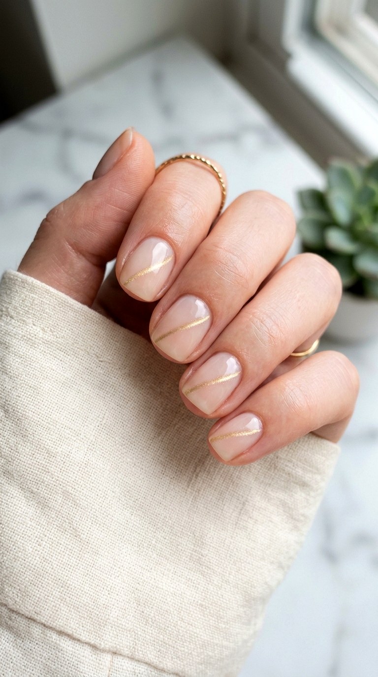 Minimalist Soft Gold Cat Eye Nails - 20 Summer Soft Gold Cat Eye Nails Ideas