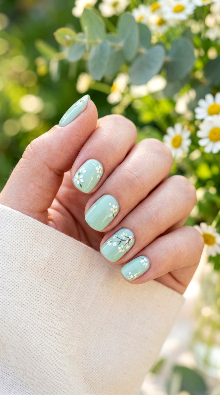 Mint Green Nail Art - 23 Trendy Spring Nail Art Ideas You Need to Try This Year