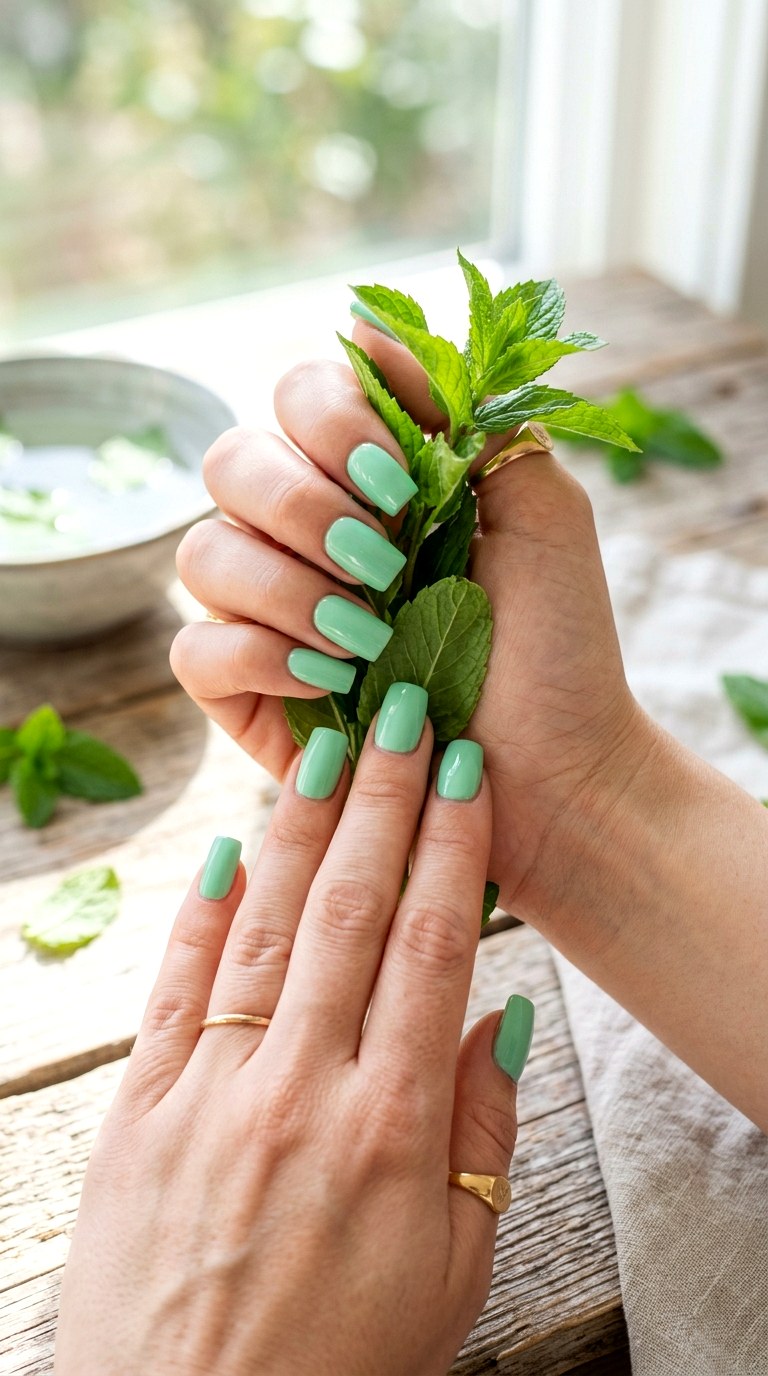 Mint Green Nails - 27 Viral Spring Nail Trends Everyone Is Obsessed With