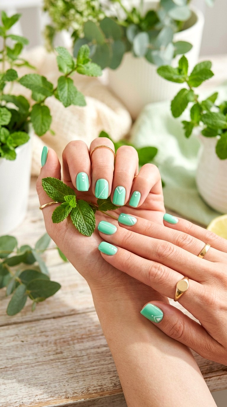 Mint Green - 20 Spring Nail Colors That Will Instantly Brighten Your Look