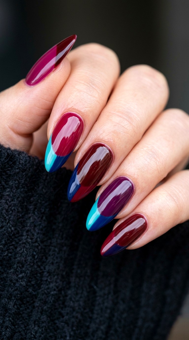 Mismatched Berry Hues - 25 Early Season Spring Multicolor Nails