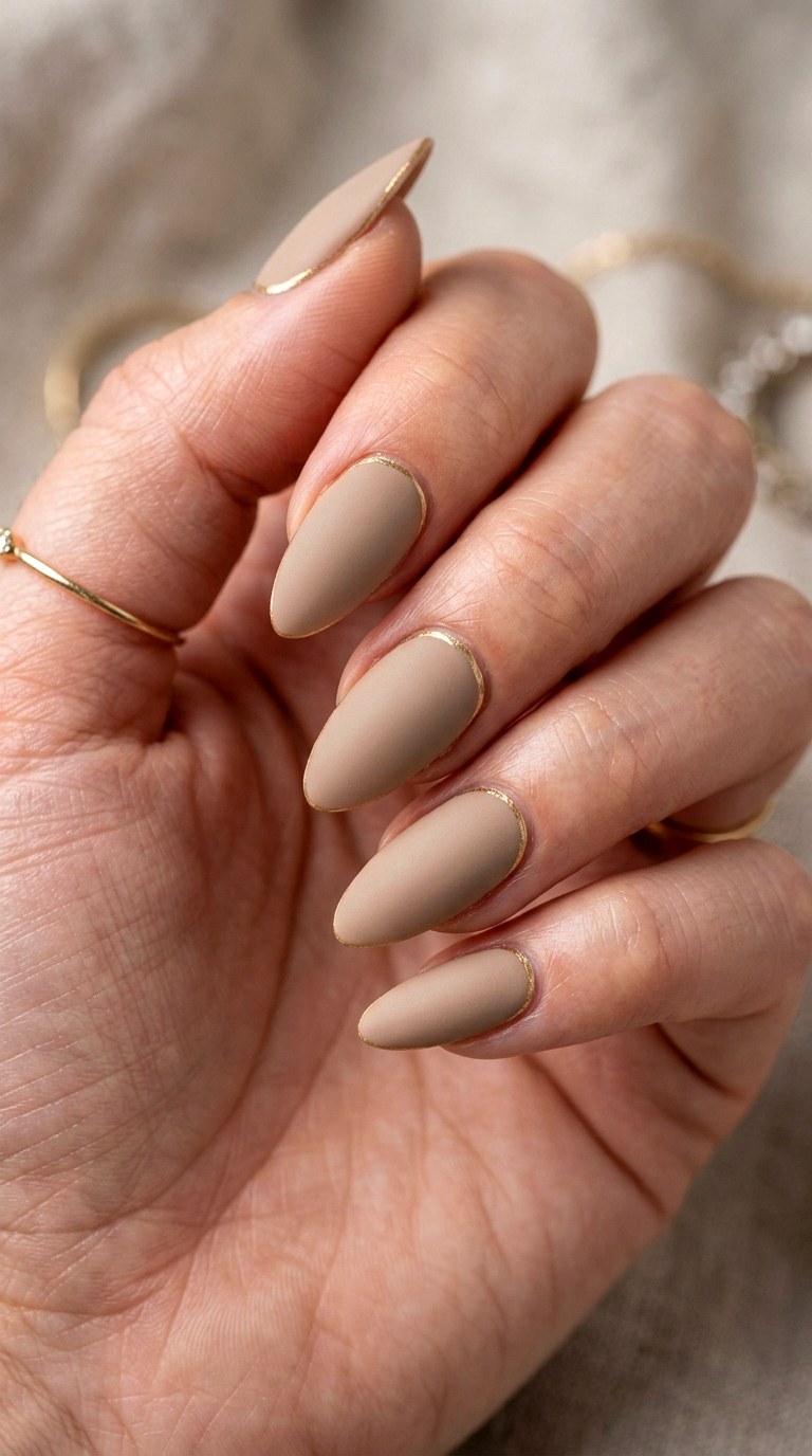 Modern Matte Taupe Neutrals - 26 Matte Spring Acrylic Nails