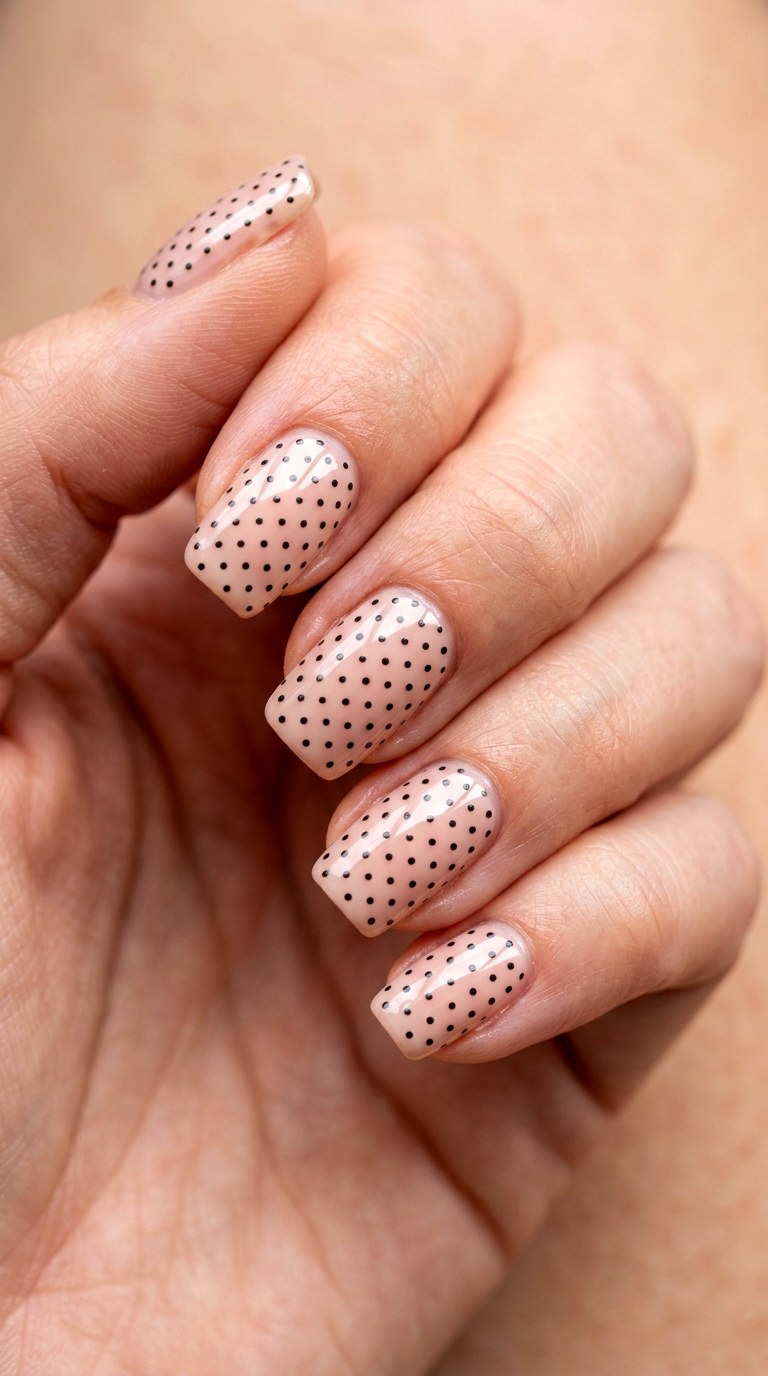 Modern Micro Polka Dots - 28 Gorgeous Spring Color Street Nails