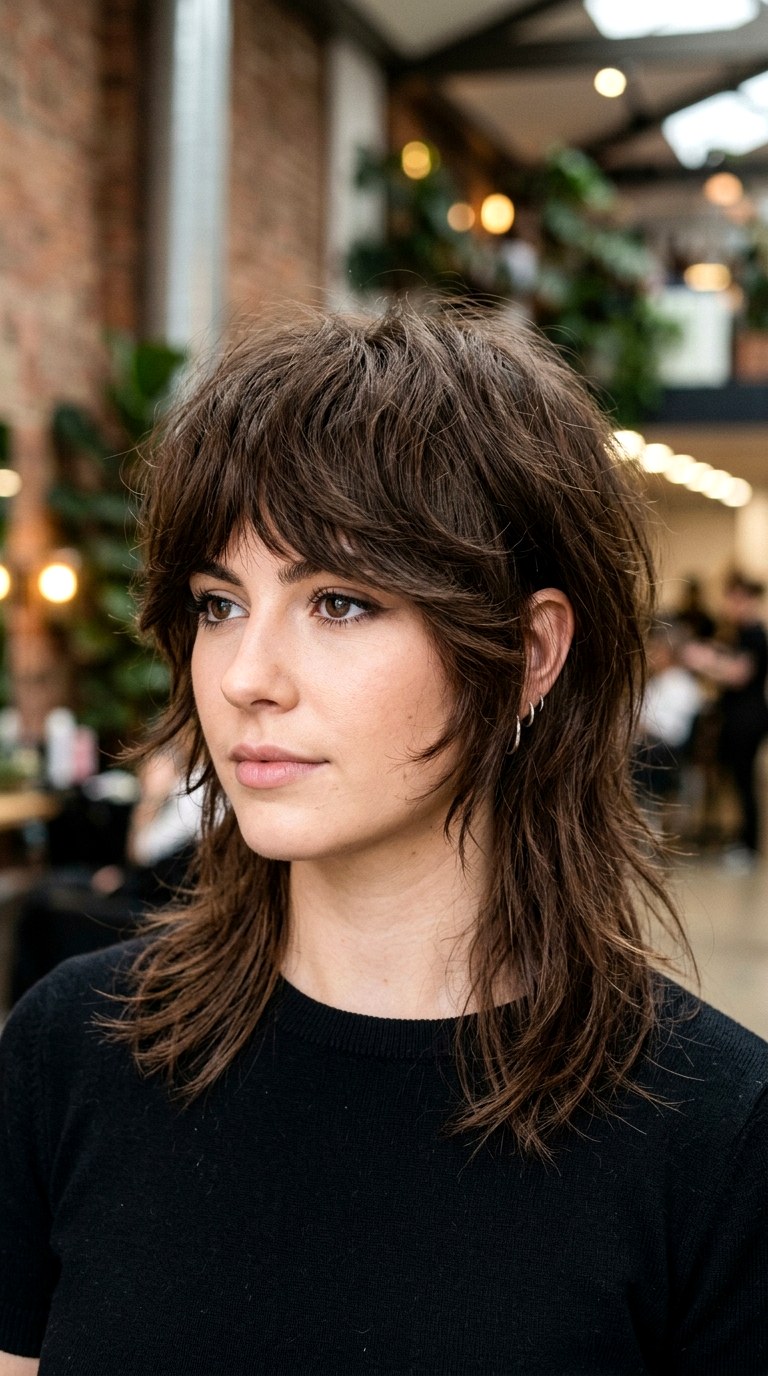 Modern Mullet with Wispy Ends - 22 hairstyles for medium length hair