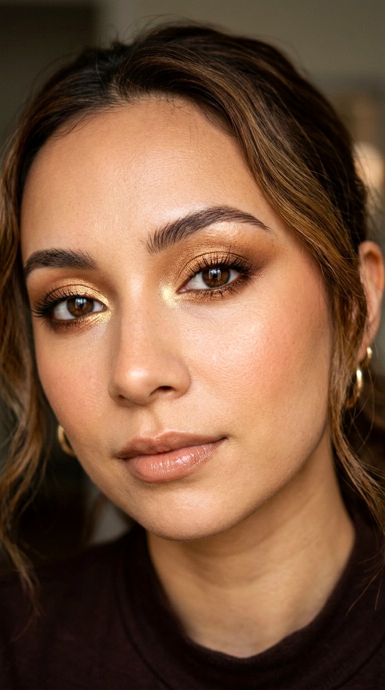 Monochromatic Warm Eye Harmony - 21 Solar Flare Spring Eyeliner Radiant Inner-Corner Glow Wings for a Warm Seasonal Aura
