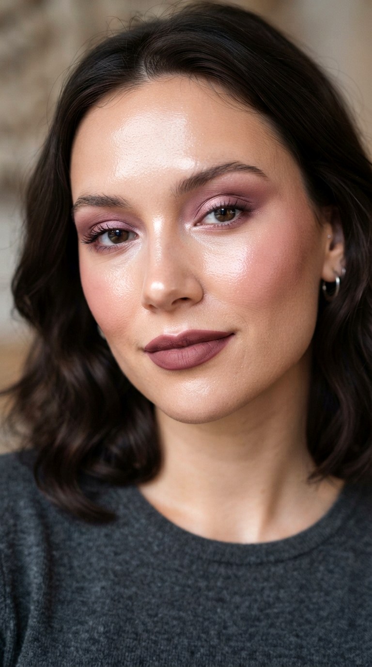 Monochrome Mauve Moment - 30 creative makeup looks