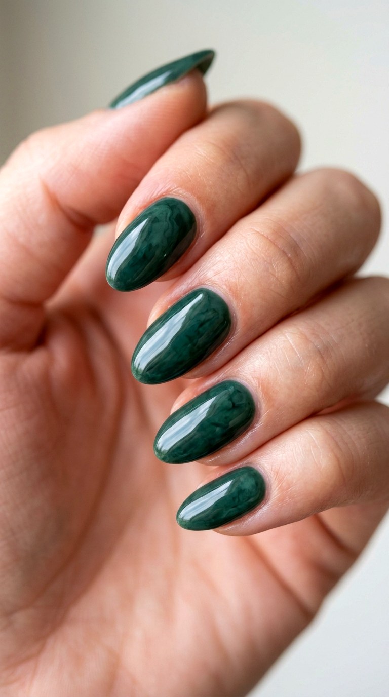 Moody Jade Gemstone Vibes - 28 Gorgeous Spring Color Street Nails