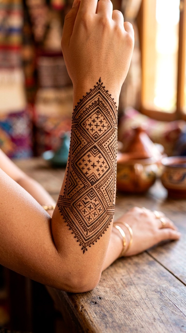 Moroccan Tile Patterns - 24 henna designs easy