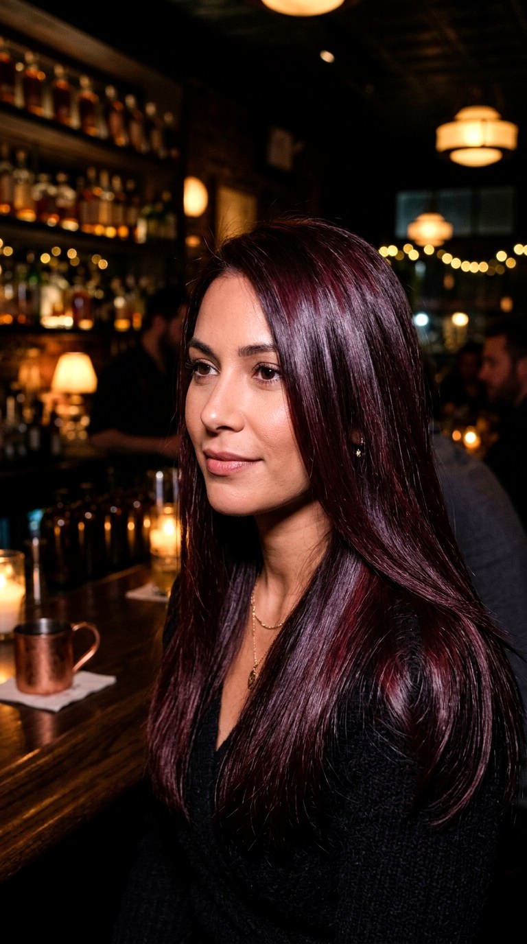 Mulled Wine Immersion - 20 hair color ideas for brunettes