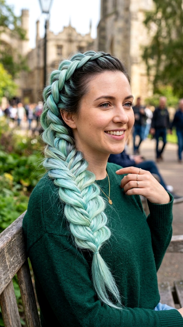 Multi Layered Mermaid Floor Length Braid - 21 hairstyle braids