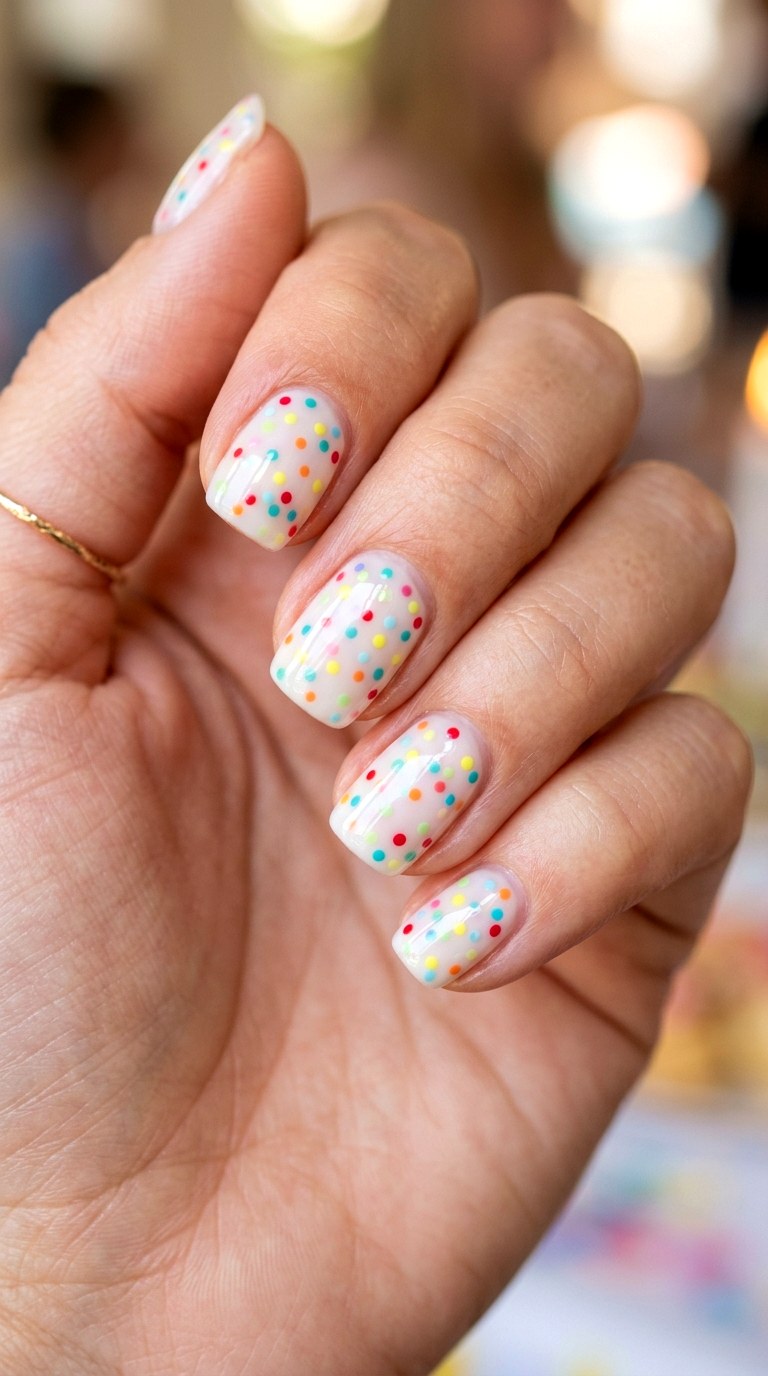 Multicolor Confetti Sprinkles - 27 Picnic Spring Multicolor Nails