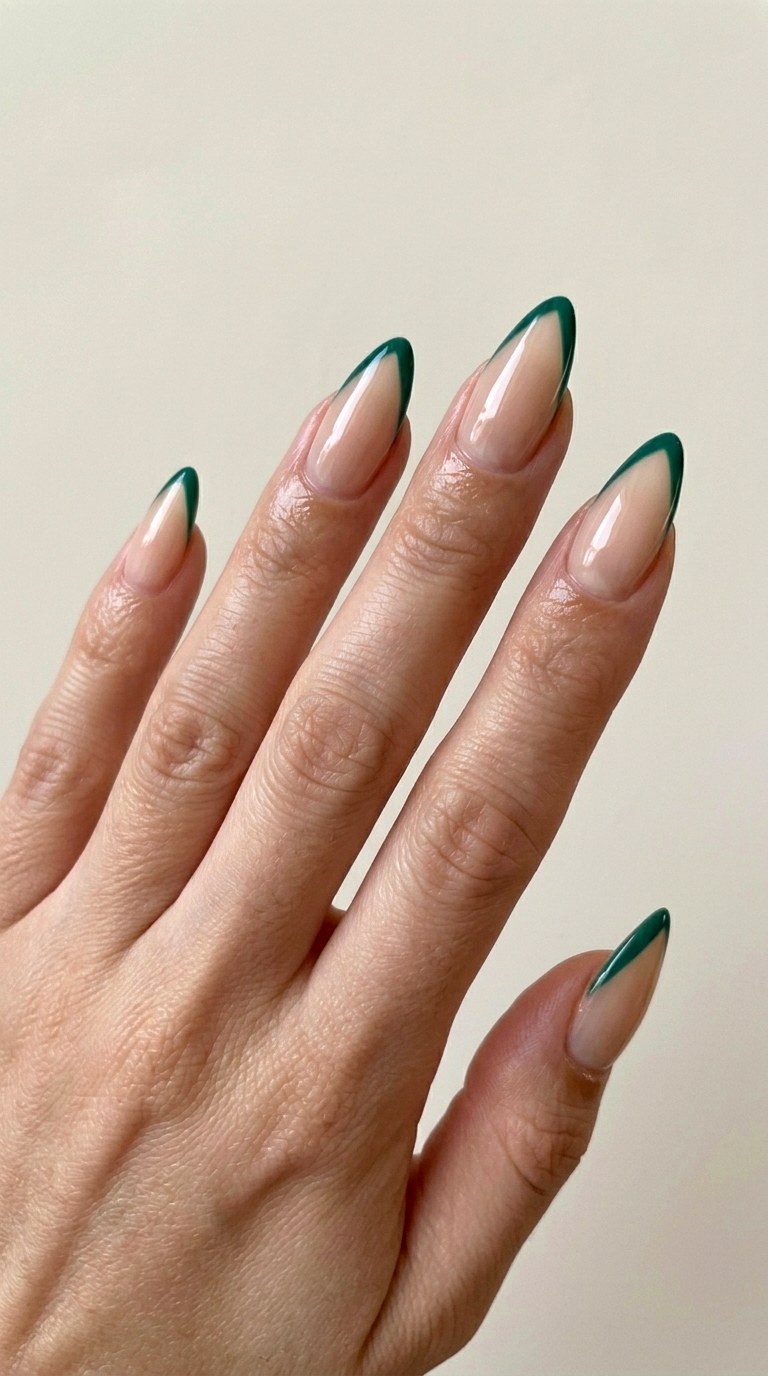 Negative Space Fine Line V Tips - 29 Fine-Line Spring Acrylic Nails
