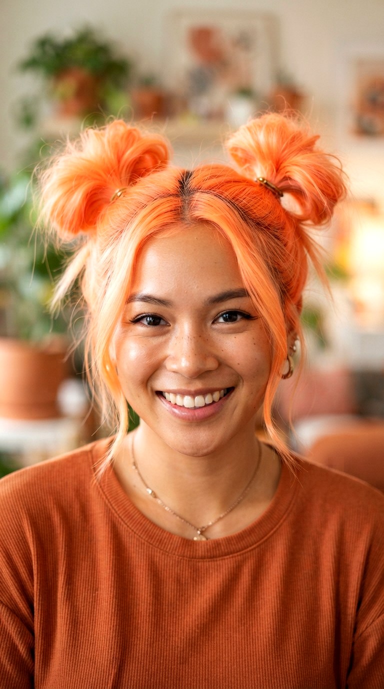 Neon Apricot - 29 hair color inspo