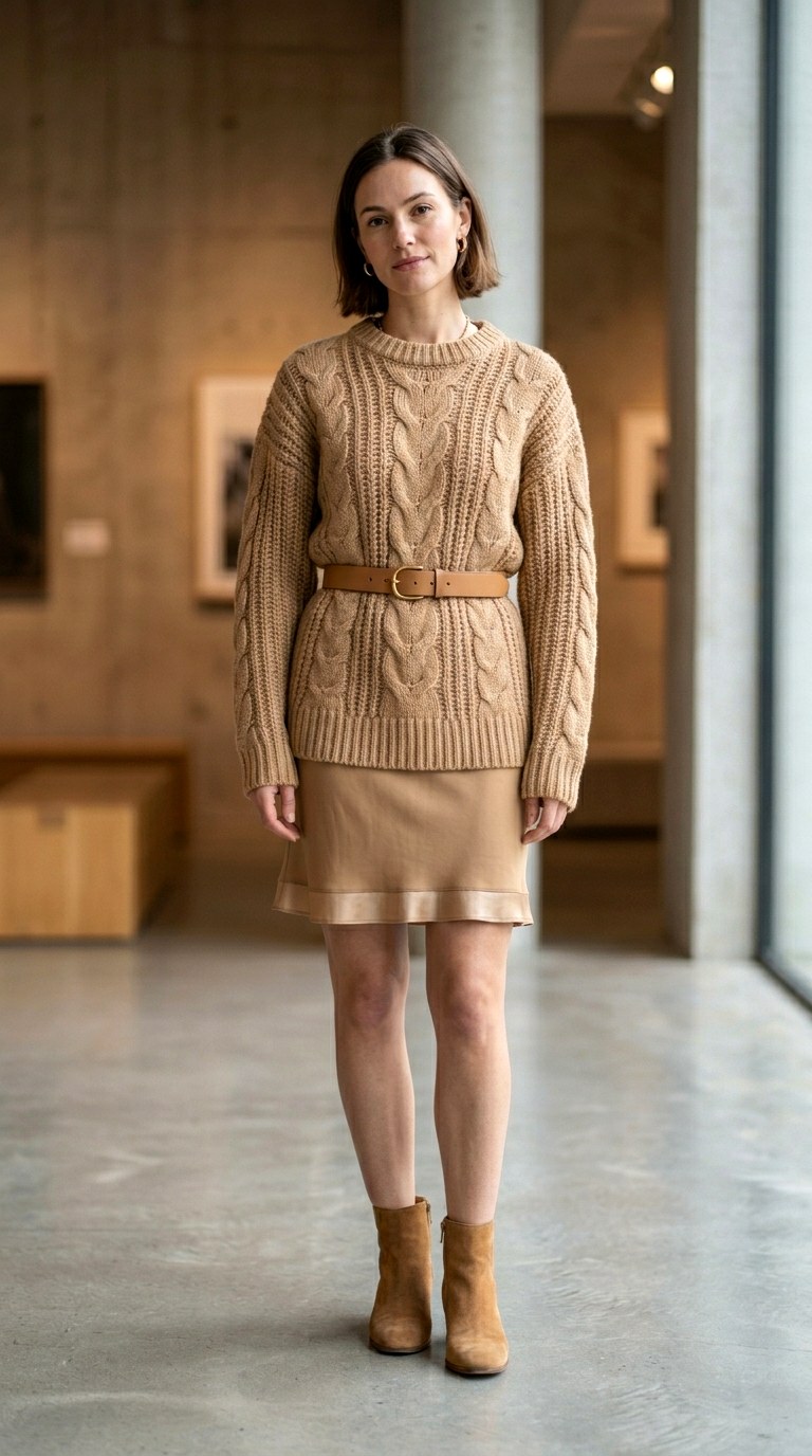 Neutral Column of Color - 23 corporate outfits