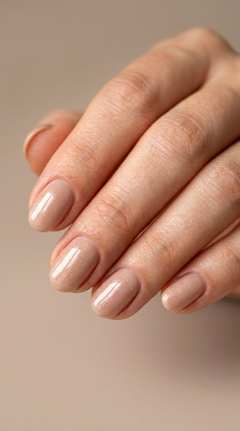 Neutral Nude With Shine - 26 Durable Spring Color Street Nails