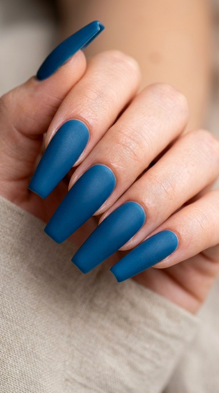 Ocean Mist Matte Blue - 26 Matte Spring Acrylic Nails