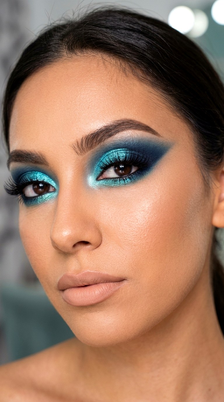 Oceanic Aqua Smokey Eye - 28 colorful eyeshadow looks