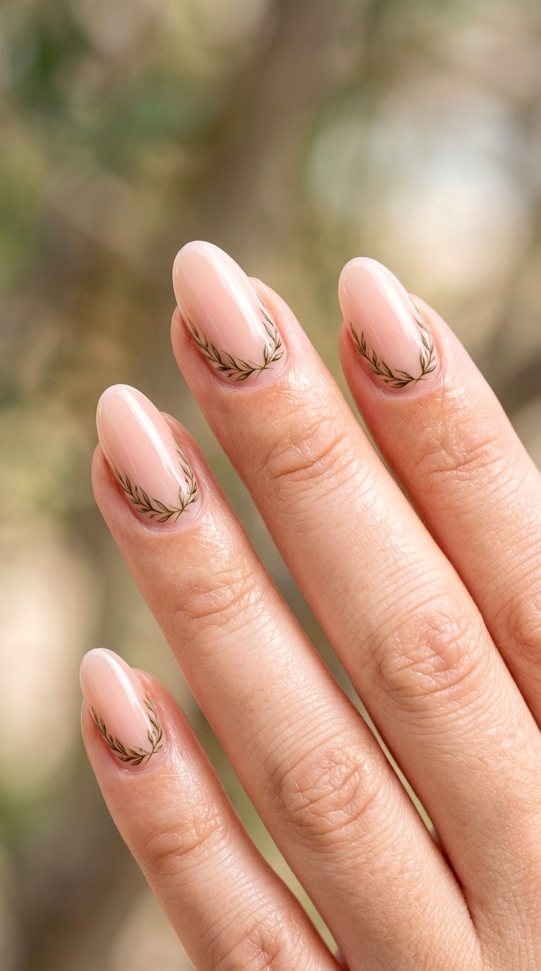 Olive Branch Wreaths - 29 Fine-Line Spring Acrylic Nails