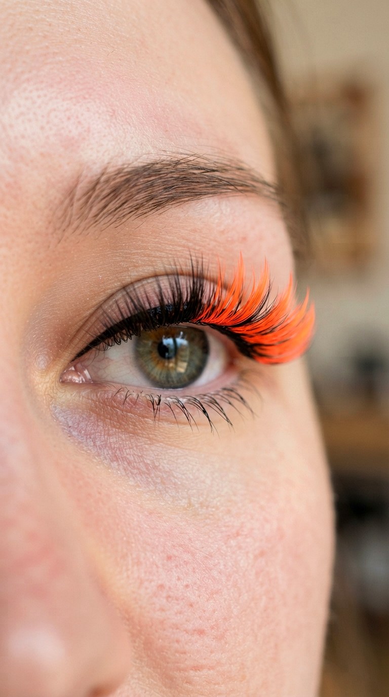 Ombre Neon Lashes - 30 creative makeup looks
