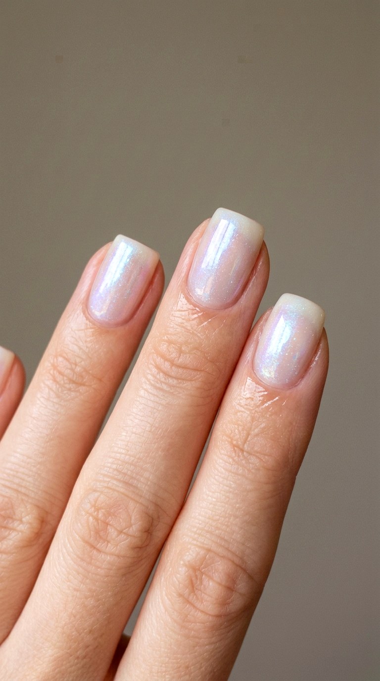 Opal Ghost Gradient - 30 Dreamy Spring Ombre Nails