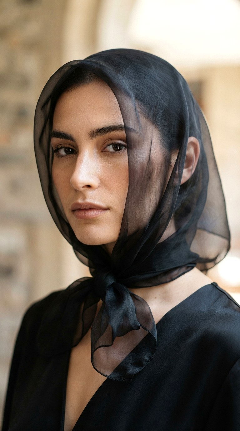 Over The Head Cowl - 25 silk bandana hairstyles