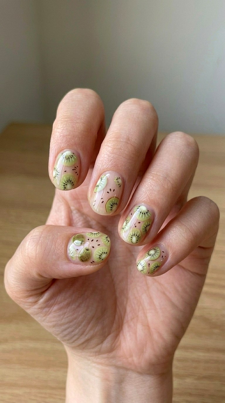 Oversized Fruit Slice Focal Point - 26 Creative Spring Colorful Junk Nails
