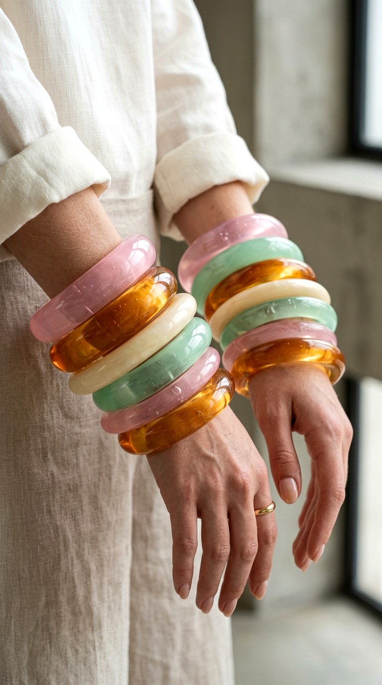 Oversized Resin Bangles - 23 Next-Level Spring Fashion Accessories 2026 That Are Set to Go Viral Everywhere