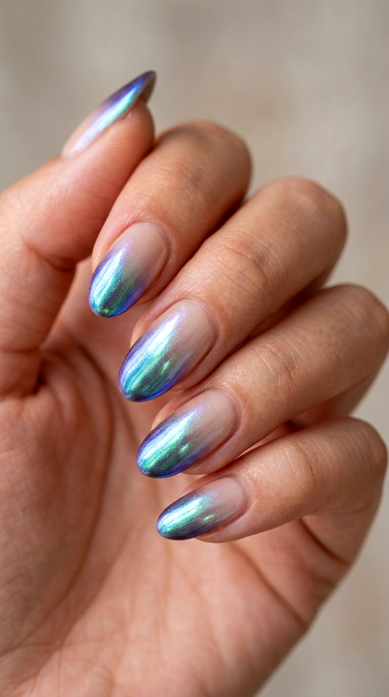 Oyster Pearl Shimmer - 27 Neutral Spring Ombre Nails