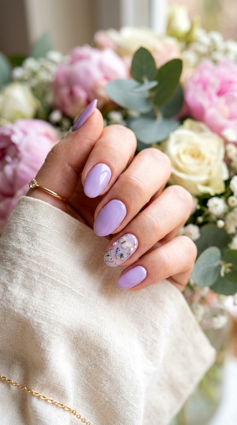 Pastel Butterfly Nails - 25 Soft Pastel Spring Nail Designs That Feel Like Sunshine