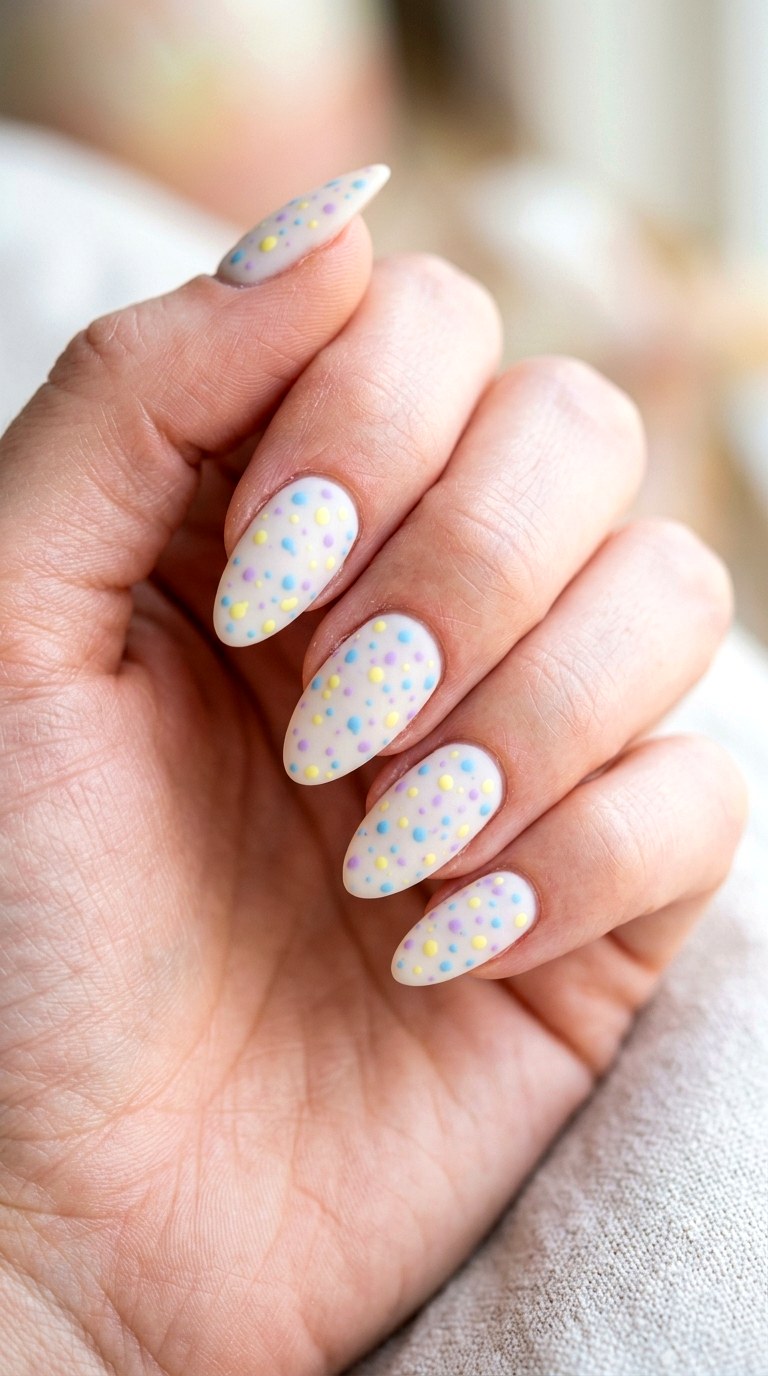 Pastel Confetti Party Mix - 25 Spring Break Multicolor Acrylic Nails