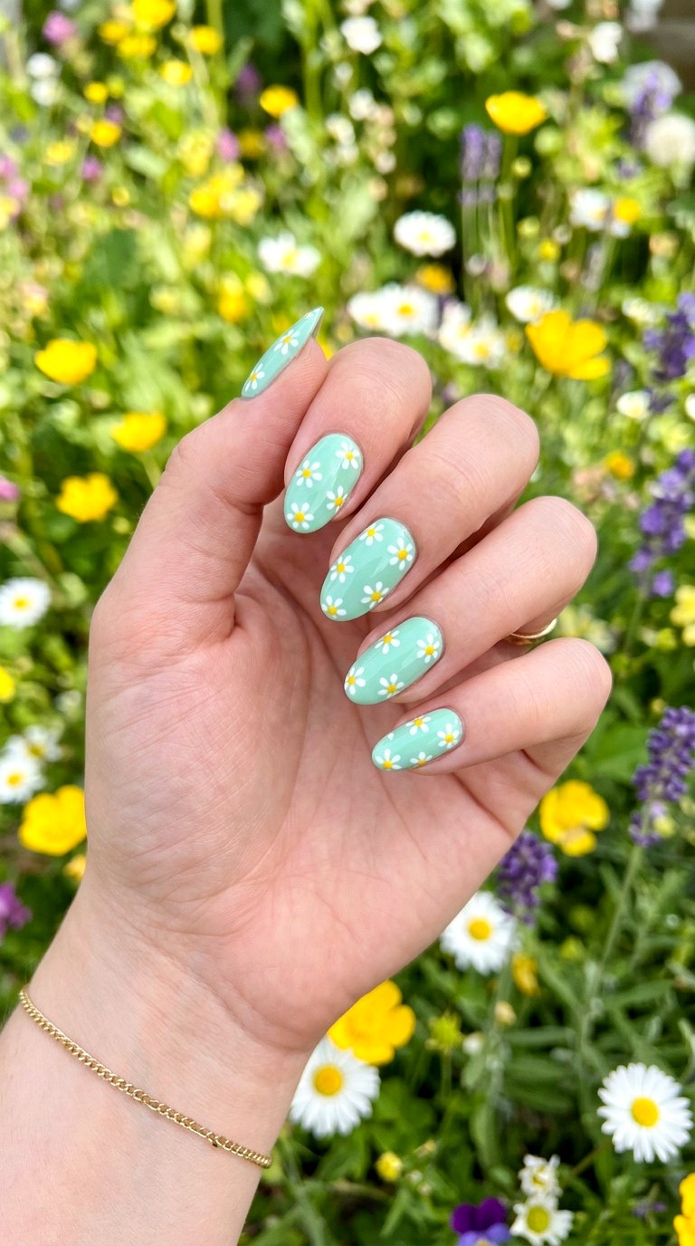 Pastel Daisy Nail Art - 25 Soft Pastel Spring Nail Designs That Feel Like Sunshine