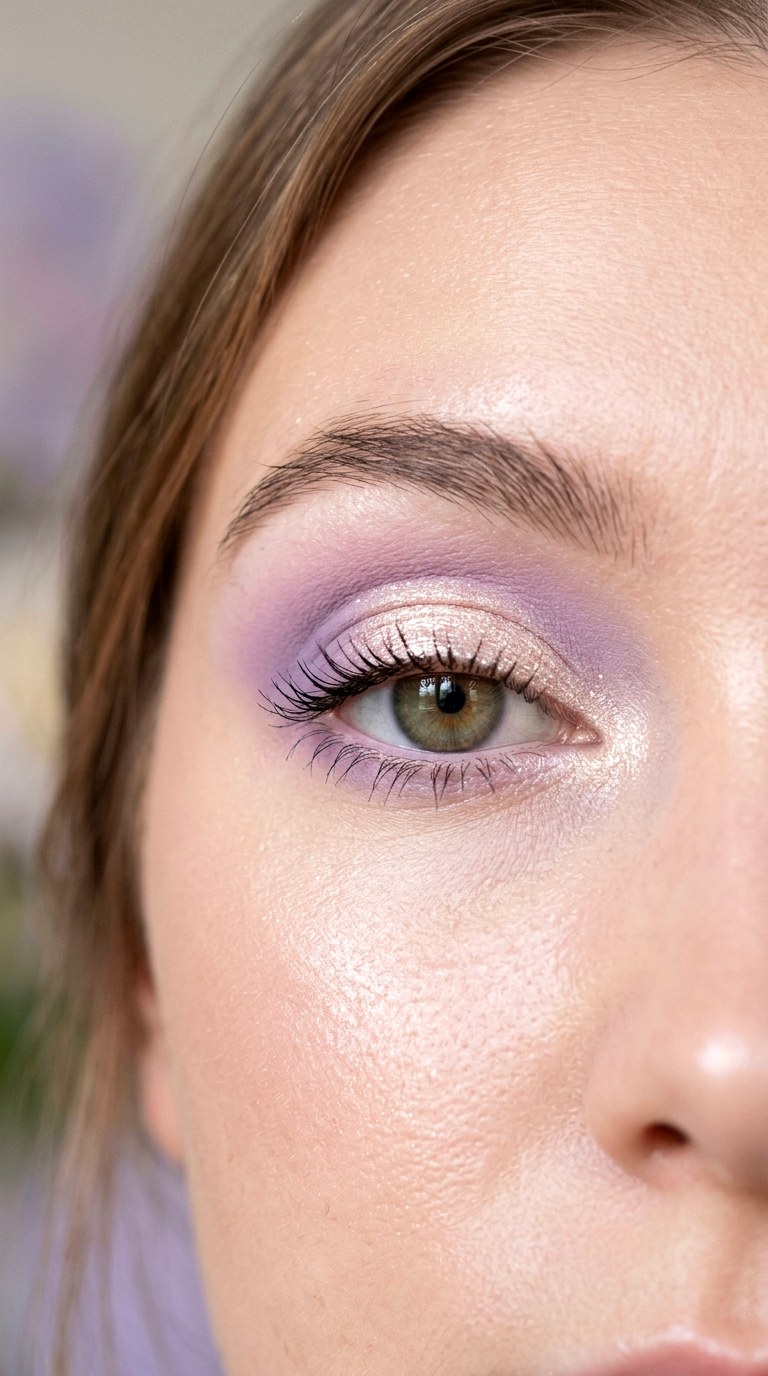 Pastel Lavender Halo - 28 colorful eyeshadow looks