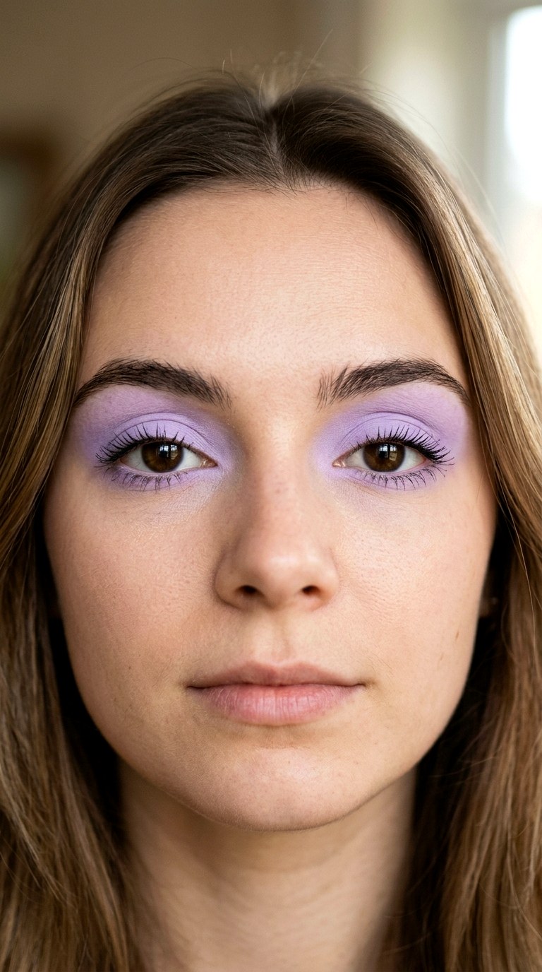 Pastel Lavender Monochrome Wash - 26 colorful eye makeup