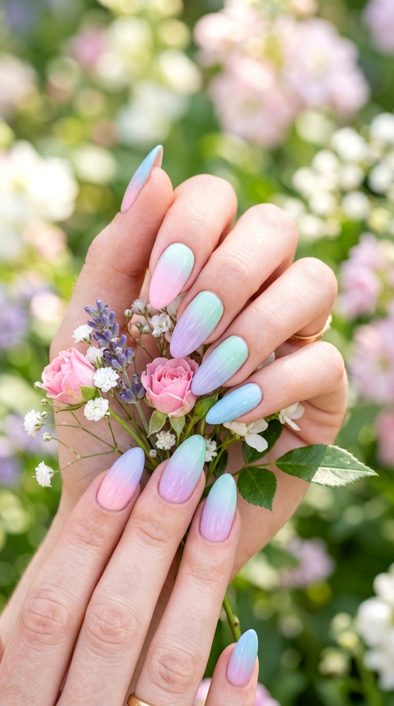 Pastel Ombre Nails - 20 Trendy Spring Nail Art Ideas You Need to Try This Year