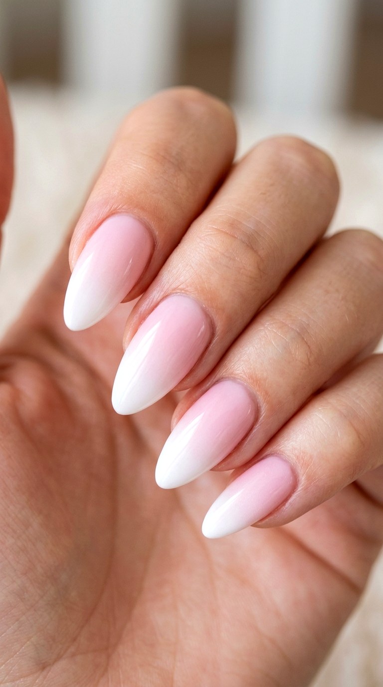 Pastel Pink Ombre Magic - 22 Pink Spring Acrylic Nails