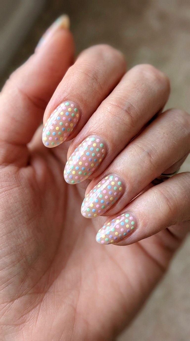 Pastel Polka Dot Party - 24 Flawless Spring Color Street Nails