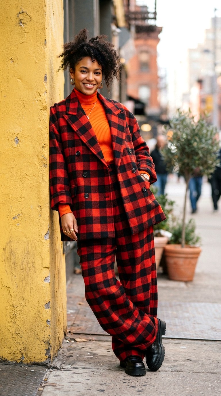 Pattern Clash Plaid - 21 baggy suit