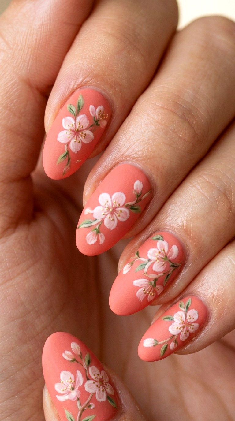 Peach Blossom Glow - 26 Durable Spring Color Street Nails