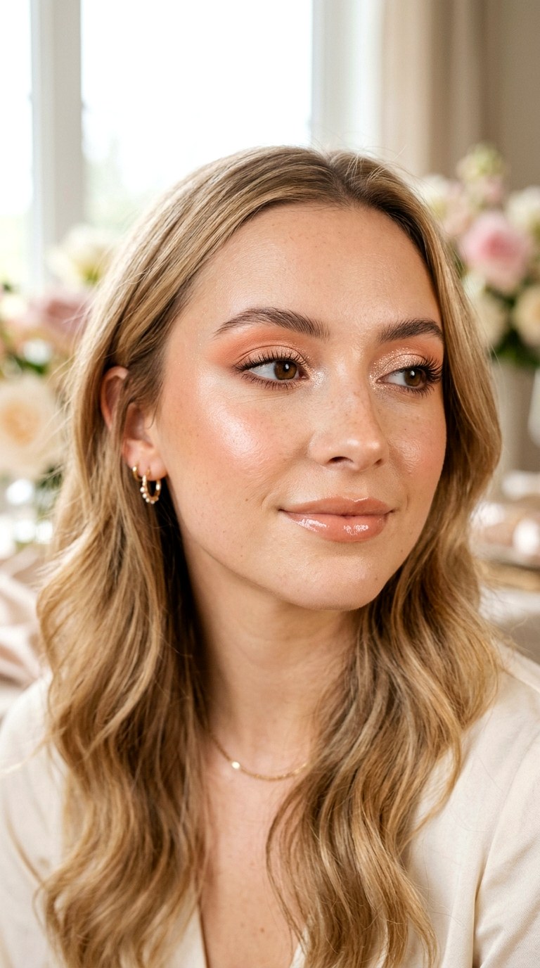 Peach Champagne Eye Glam - 25 Peach Fuzz Fresh Face Glam