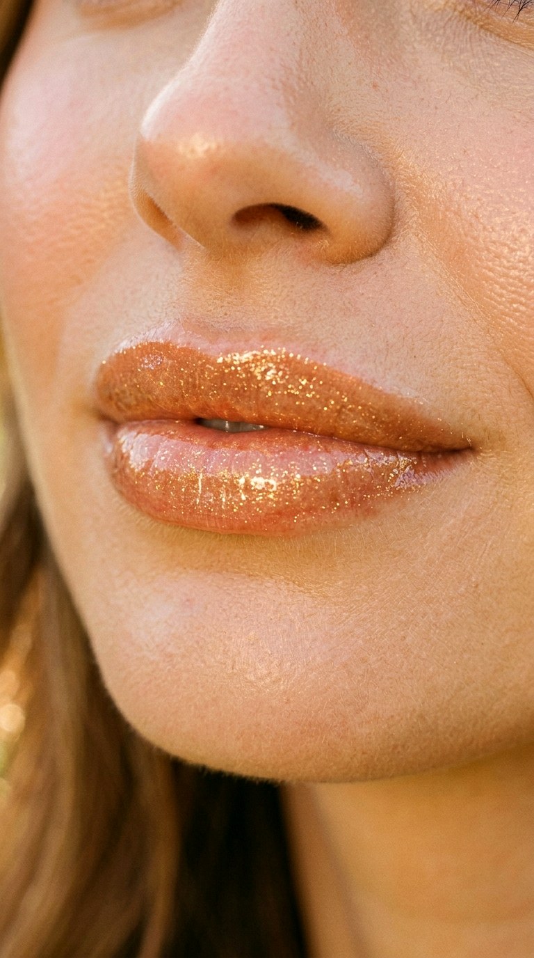 Peach Honey Gloss Makeup - 20 glossy lips makeup 2026