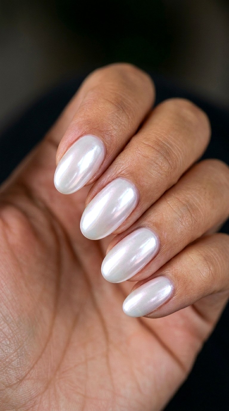 Pearl White Minimalist Glaze - 27 Cute Spring Color Street Nails