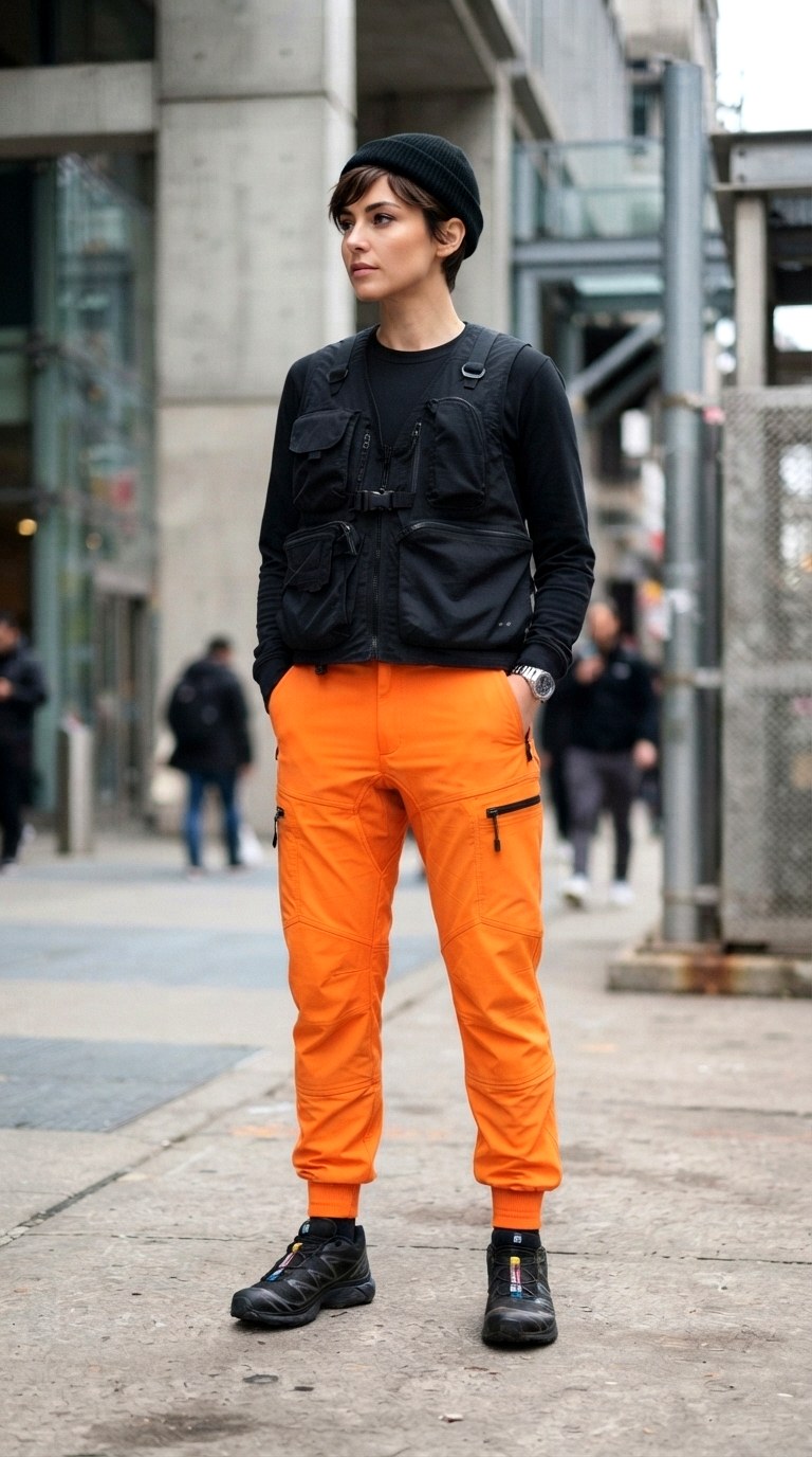 Performance Woven Hiking Trousers - 30 orange pants