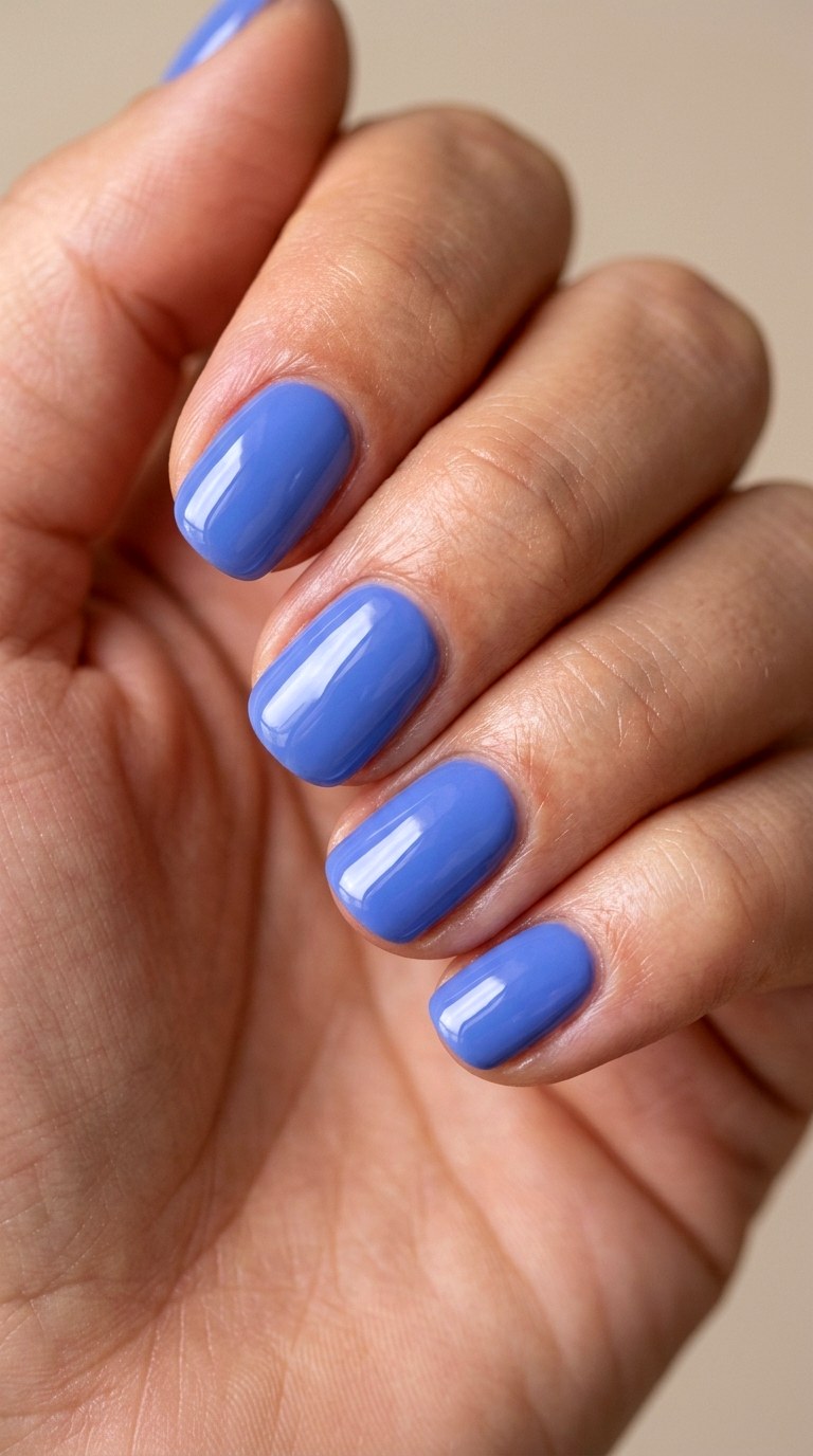 Periwinkle Blue Gloss - 30 Professional Spring Acrylic Nails