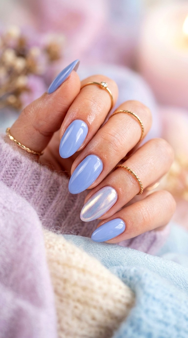 Periwinkle Blue - 20 Spring Nail Colors That Will Instantly Brighten Your Look
