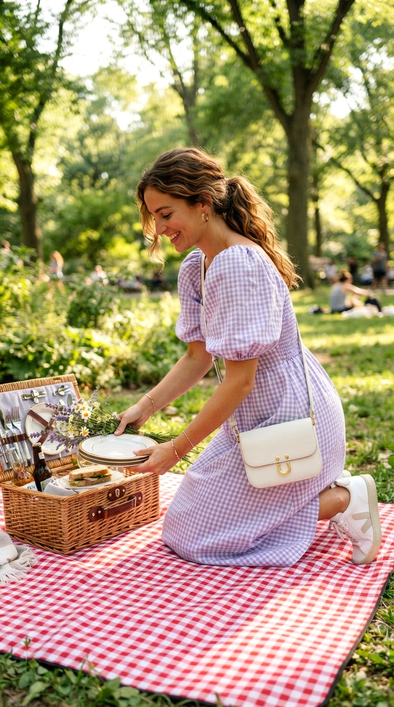 Picnic Gingham Patterns - 21 maxi casual