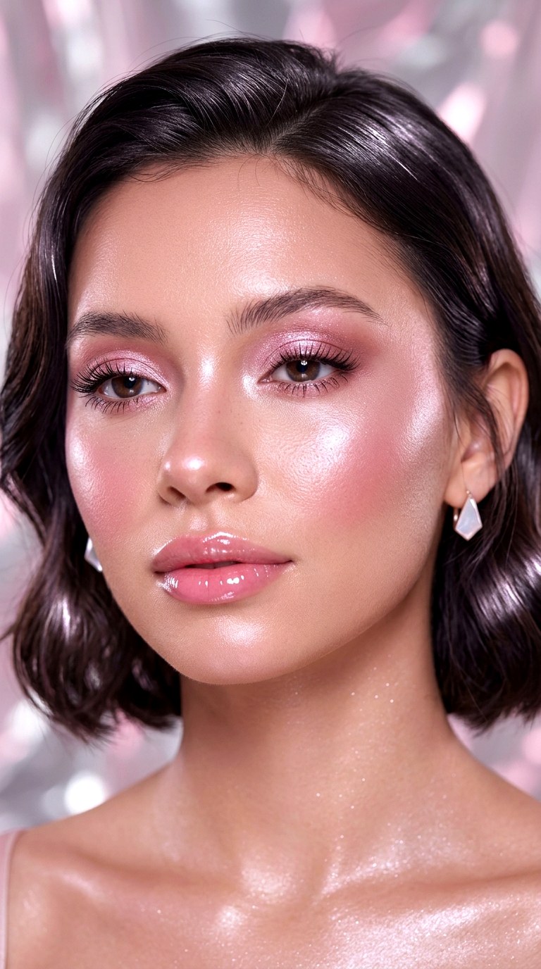 Pink Pearl Makeup Aesthetic - 28 Romantic Rosy Makeup Aesthetics