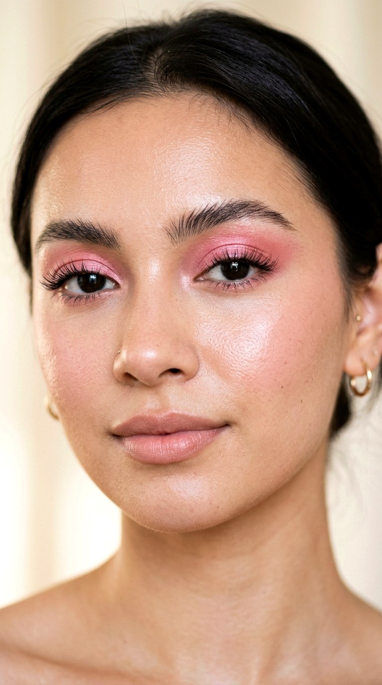 Pink Satin Lid Makeup - 23 Strawberry Milk Pink Eye Makeup Trend Ideas for 2026