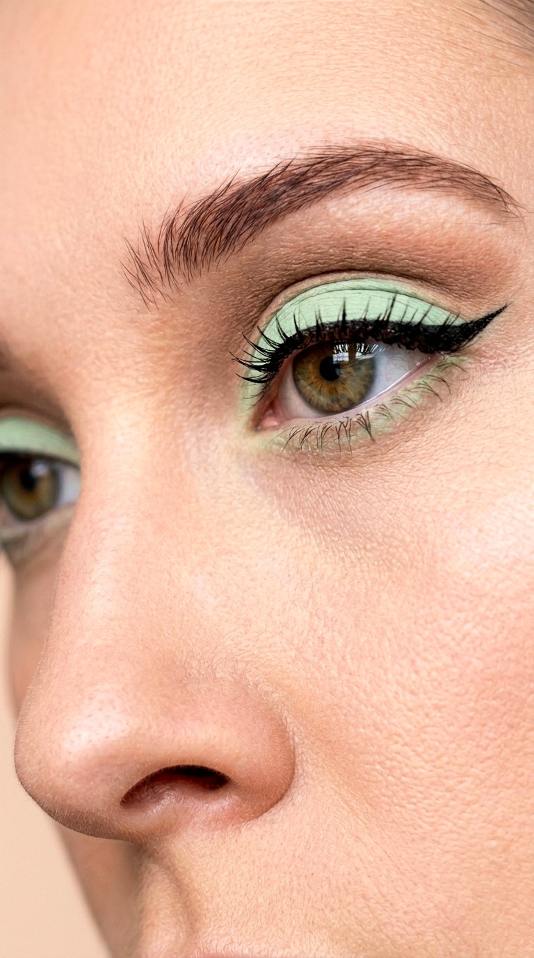 Pistachio Mint Sorbet - 28 colorful eyeshadow looks